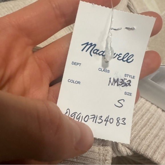 Madewell Ribbed Pull-On Flare Pants heather summer dune - Picture 3 of 3